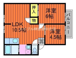 アーバン中須賀Ａの物件間取画像